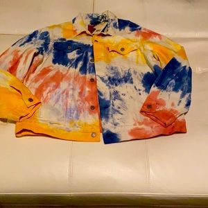 Levi Tie Dye Jean Set💙💛💗 Sz36x33🔥🔥🔥